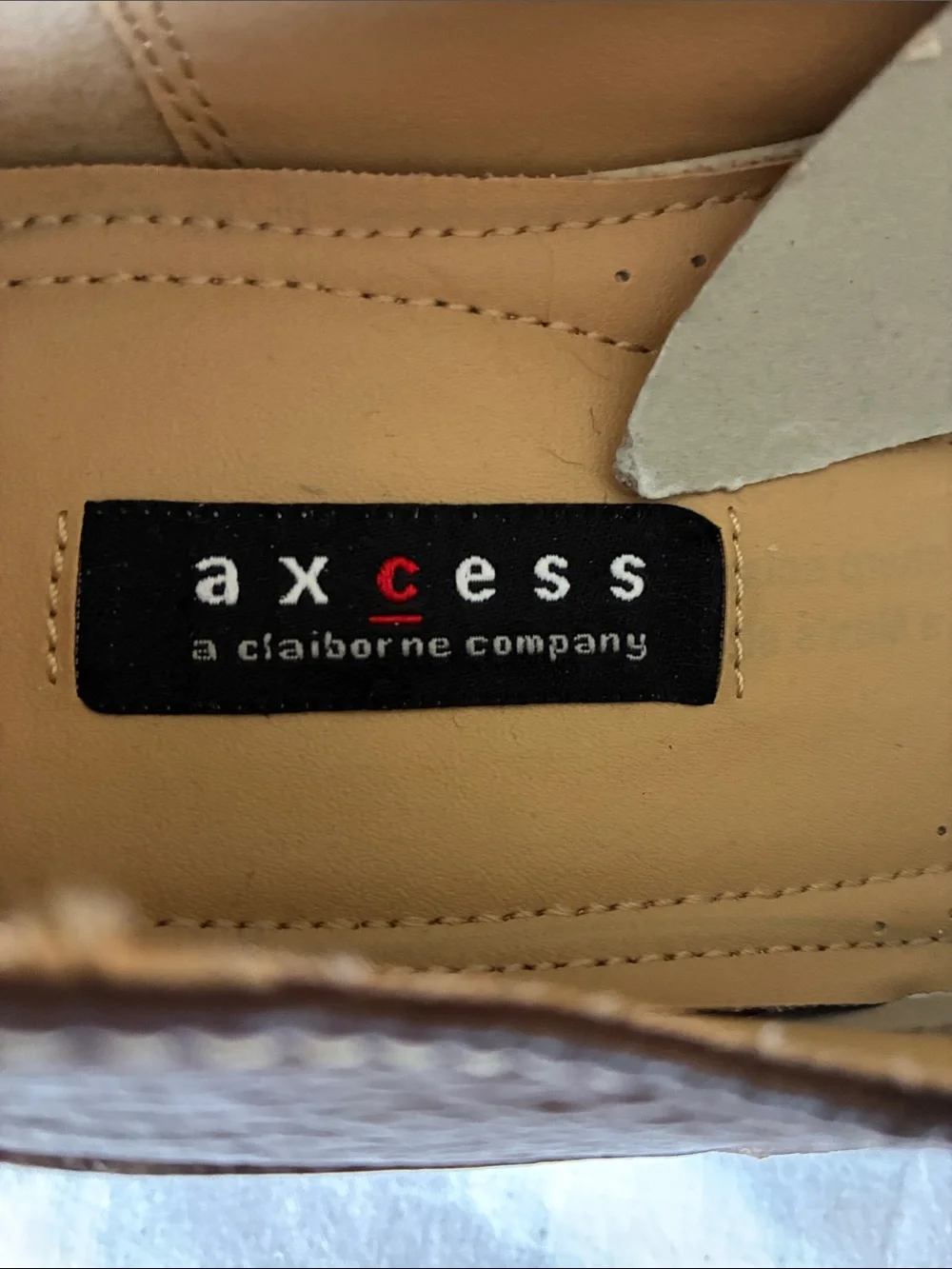 Axcess Men's Brown Leather Slip-On Loafers with Contrast Stitching